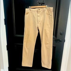 Men’s Wrangler Jeans Khaki 36x32